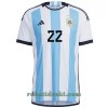 Argentina L. MARTINEZ 22 Hjemme VM 2022 - Herre Fotballdrakt